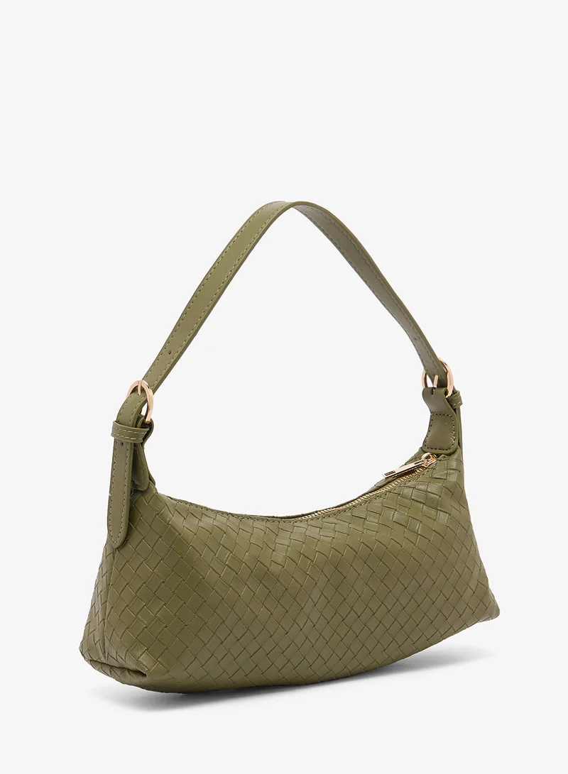 جلاموروس حقيبة كتف منسوجة خضراء